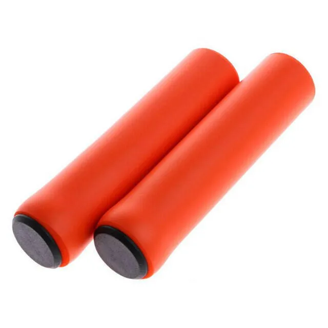 2pcs Soft Silicone Bicycle Handlebar Grips Outdoor MTB Road Bike Sponge Grips Cover Anti-slip Strong Support Grips Cycling Part