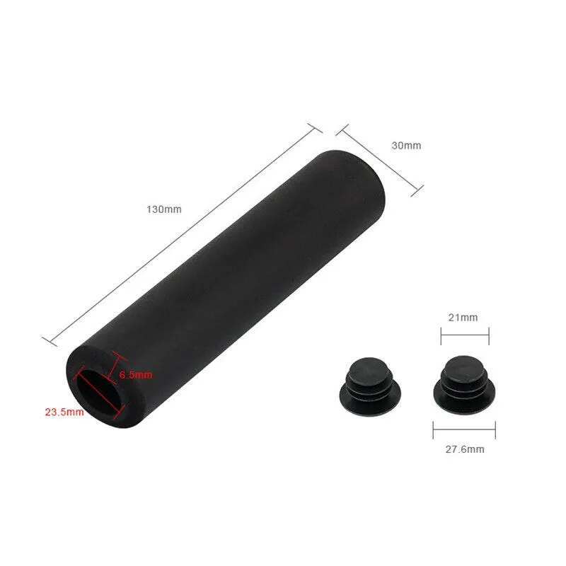 2pcs Soft Silicone Bicycle Handlebar Grips Outdoor MTB Road Bike Sponge Grips Cover Anti-slip Strong Support Grips Cycling Part