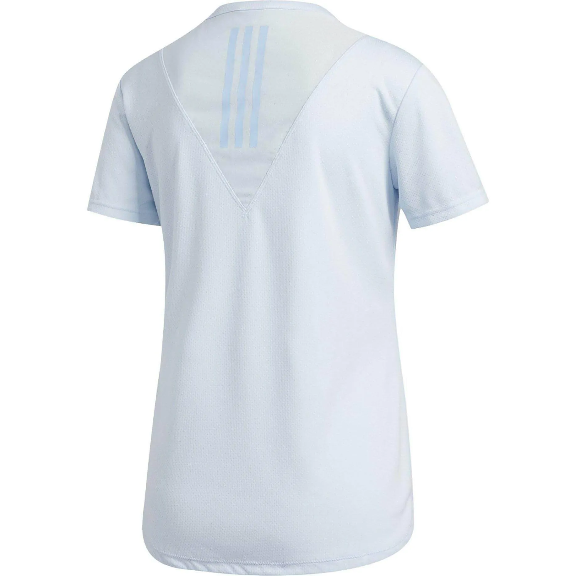 adidas HEAT.RDY 3 Stripes Short Sleeve Womens Training Top - Blue