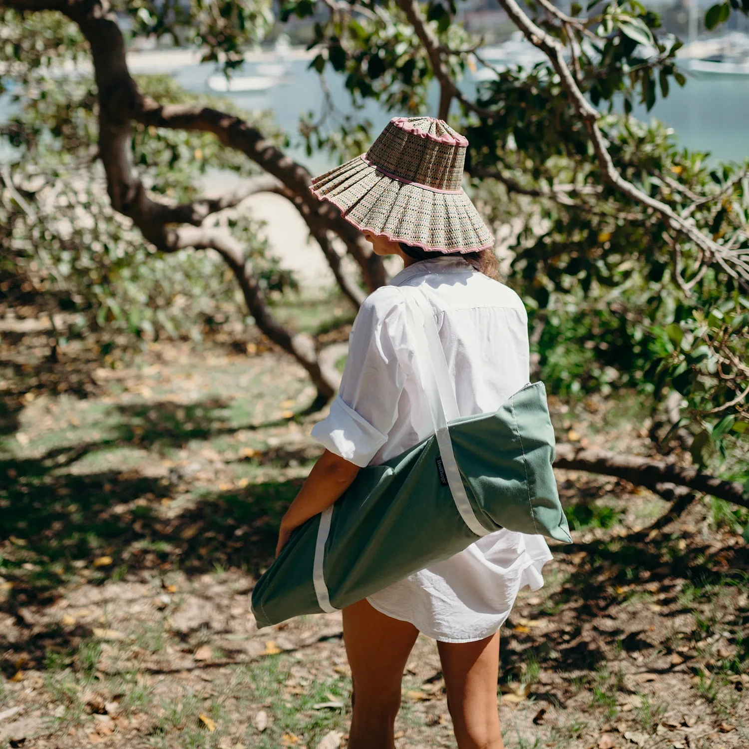 basil bangs | beach tent | sage - LC