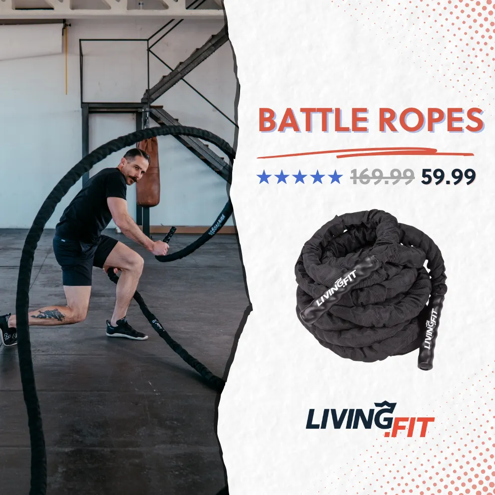 Battle Ropes - Canvas Covered - 1.5 Inch Diameter