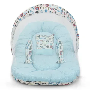 Baybee Baby Bedding Set for New Born Baby, Bed Mattress with Mosquito Net, Zip, Neck Pillow & 2 Bolsters