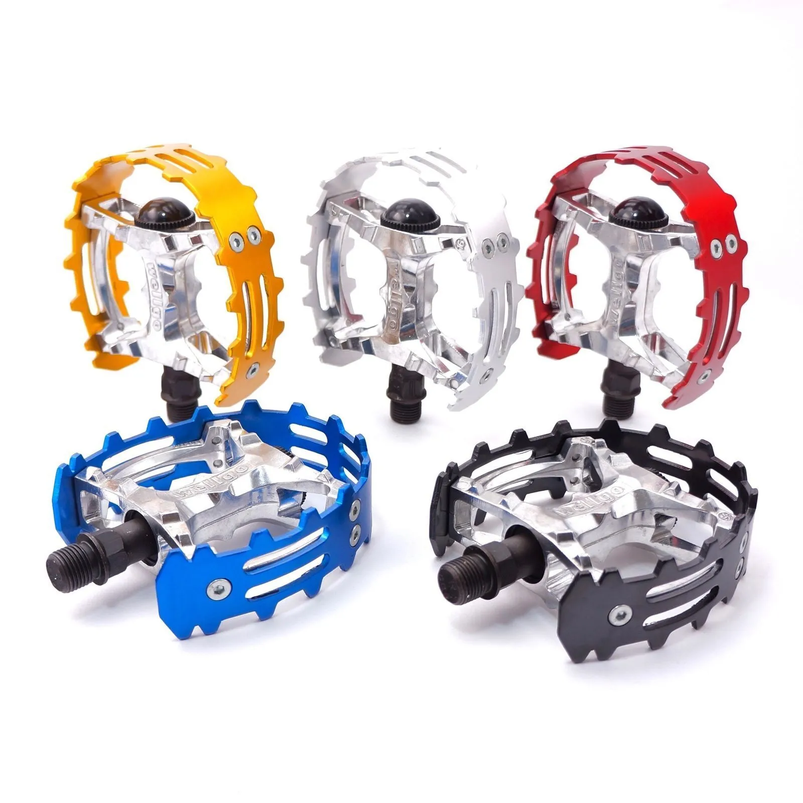 Blue 9/16 pedals bear claws Trap Pedals For BMX bikes  - Live 4 bikes