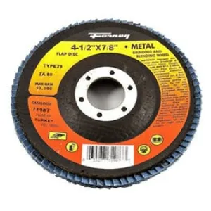 Blue Zirconia Flap Disc, Type 29, 80-Grit, 4.5-In.