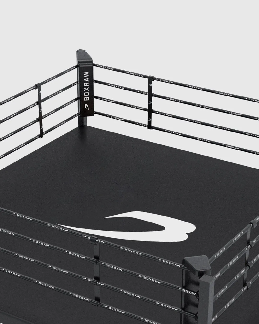 BOXRAW 12" Pro Training Boxing Ring - Black/Classic