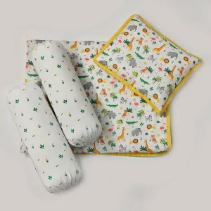 Cotton Gift For Newborn Baby | Dohar Set | Muslin Swaddle | Set Of 3 | Multicolour