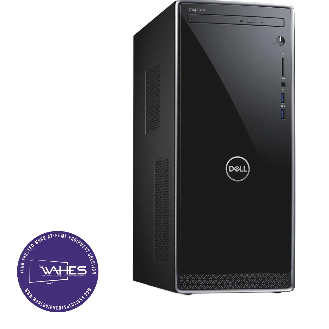 Dell Inspiron 3670 DT Refurbished GRADE B  Desktop CPU Tower ( Microsoft Office and Accessories): Intel i5-8400 @ 3.2 Ghz| 8GB Ram| 128 GB SSD|Arise Work from Home Ready