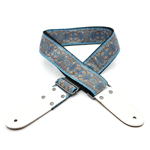 DSL 2" Jacquard Weaving Guitar Strap - TAD Blue