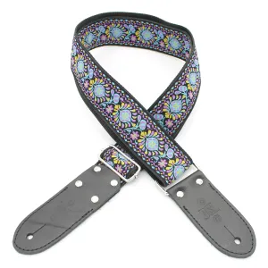 DSL JAC20 Jacquard Weaving Guitar Strap - Tuk Purple