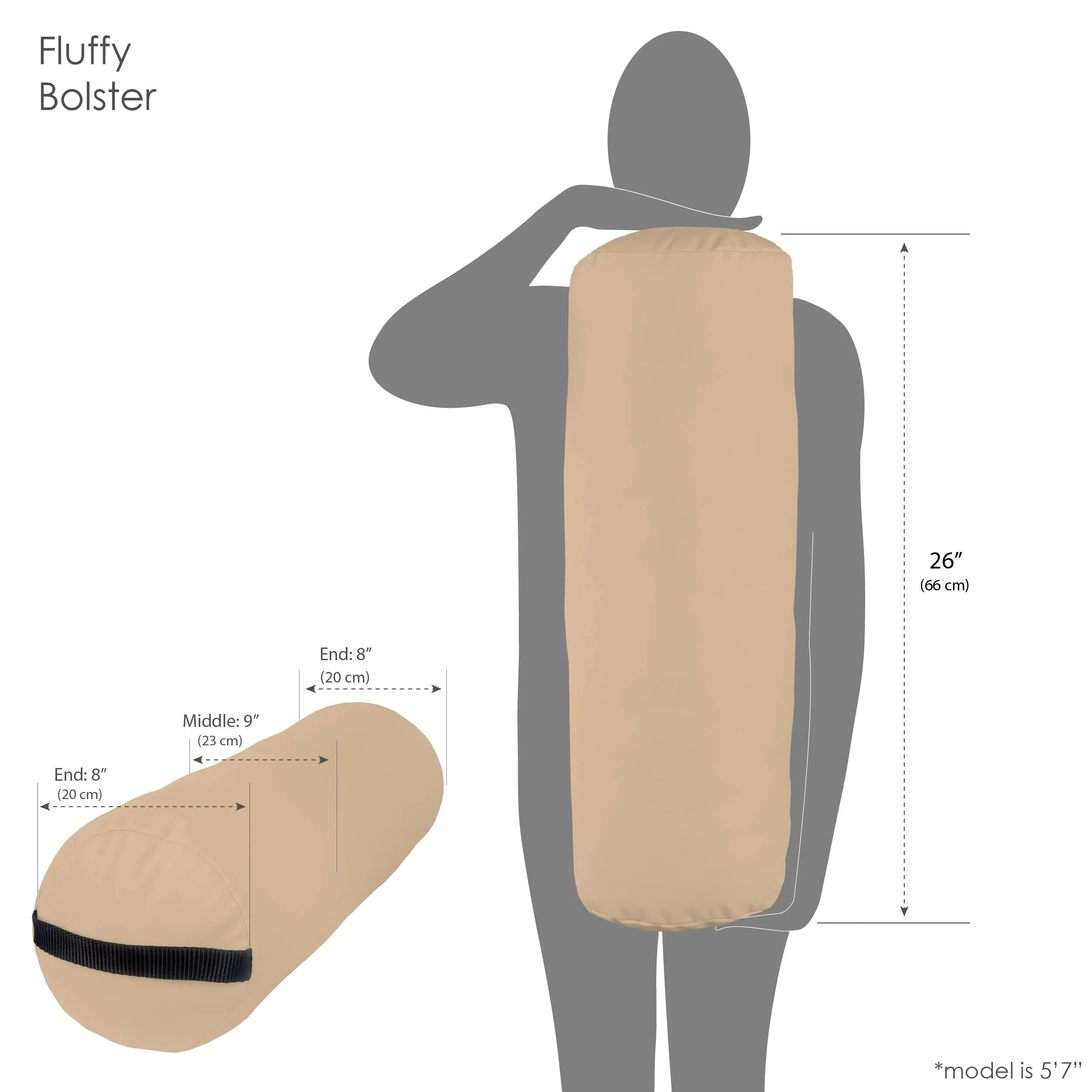 Earthlite Fluffy Bolster