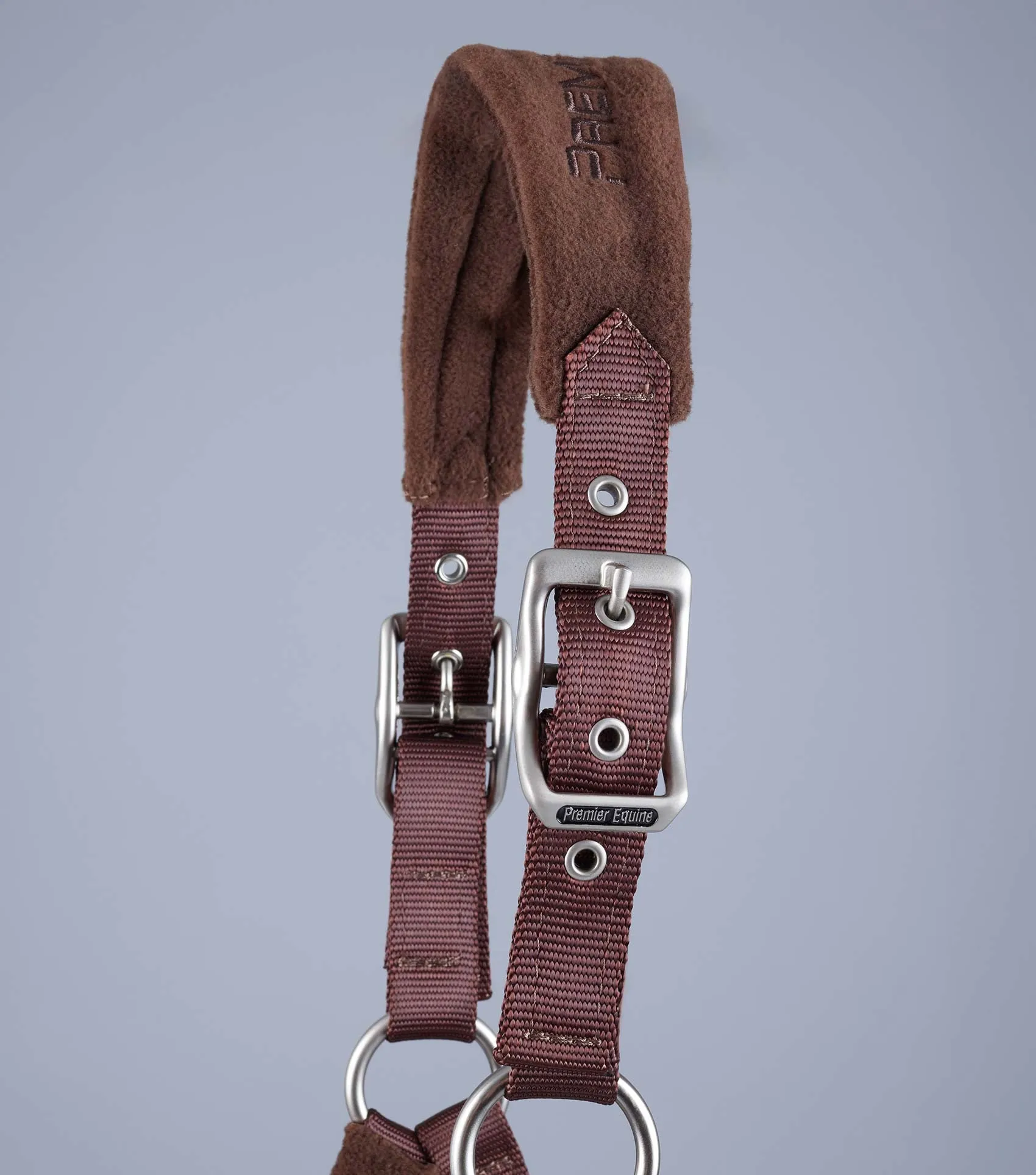 Fleece Padded Horse Head Collar Brown