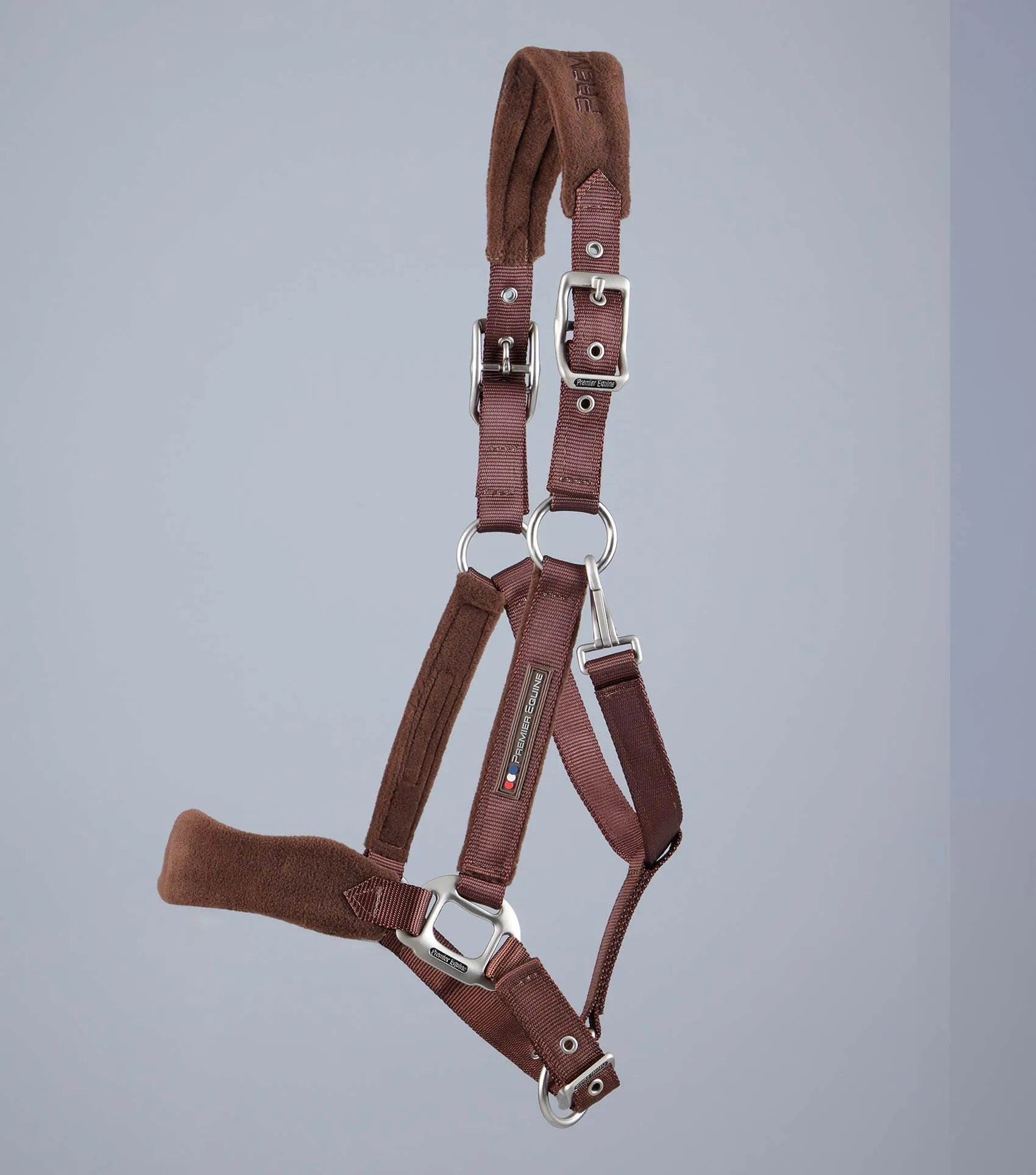 Fleece Padded Horse Head Collar Brown