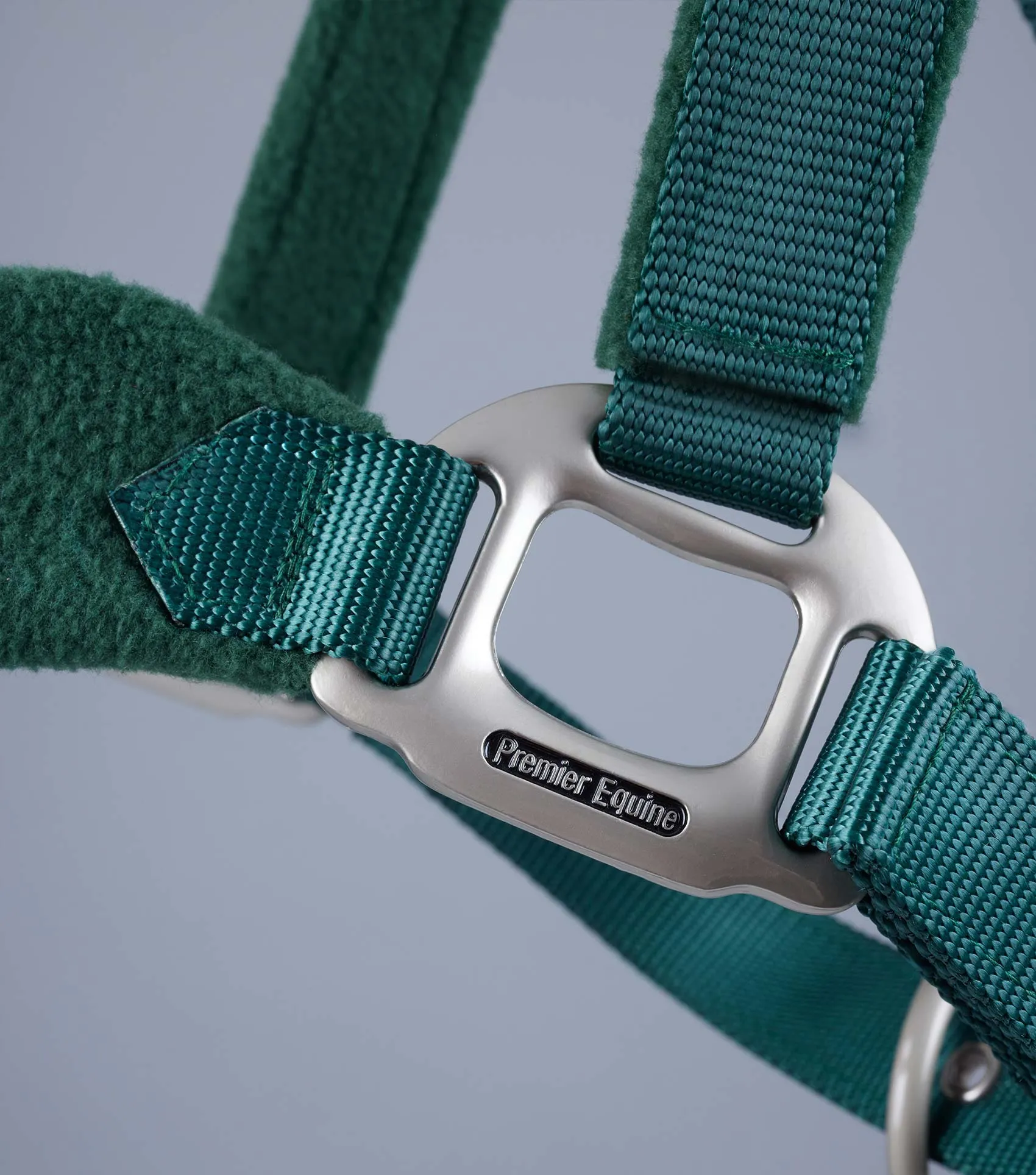 Fleece Padded Horse Head Collar Green