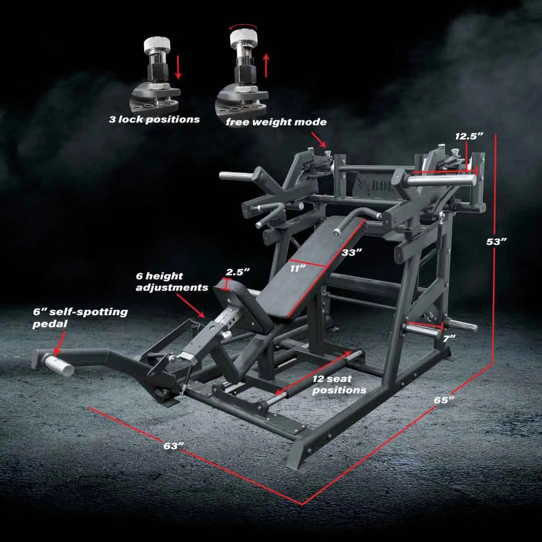 FREEDOM NEMESIS PLATE LOADED INCLINE CHEST PRESS