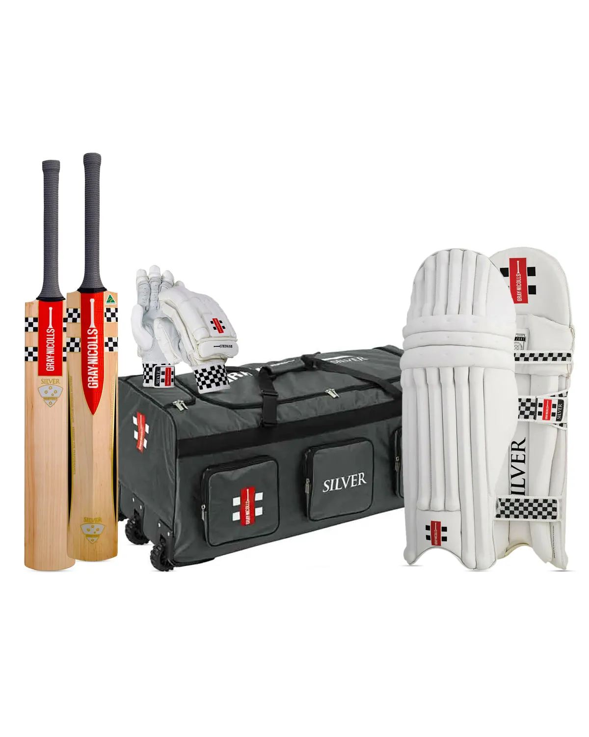 Gray Nicolls Silver Cricket Bundle Kit