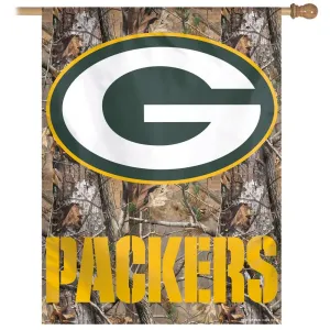 Green Bay Packers Camo 27" X 37" Vertical Flag