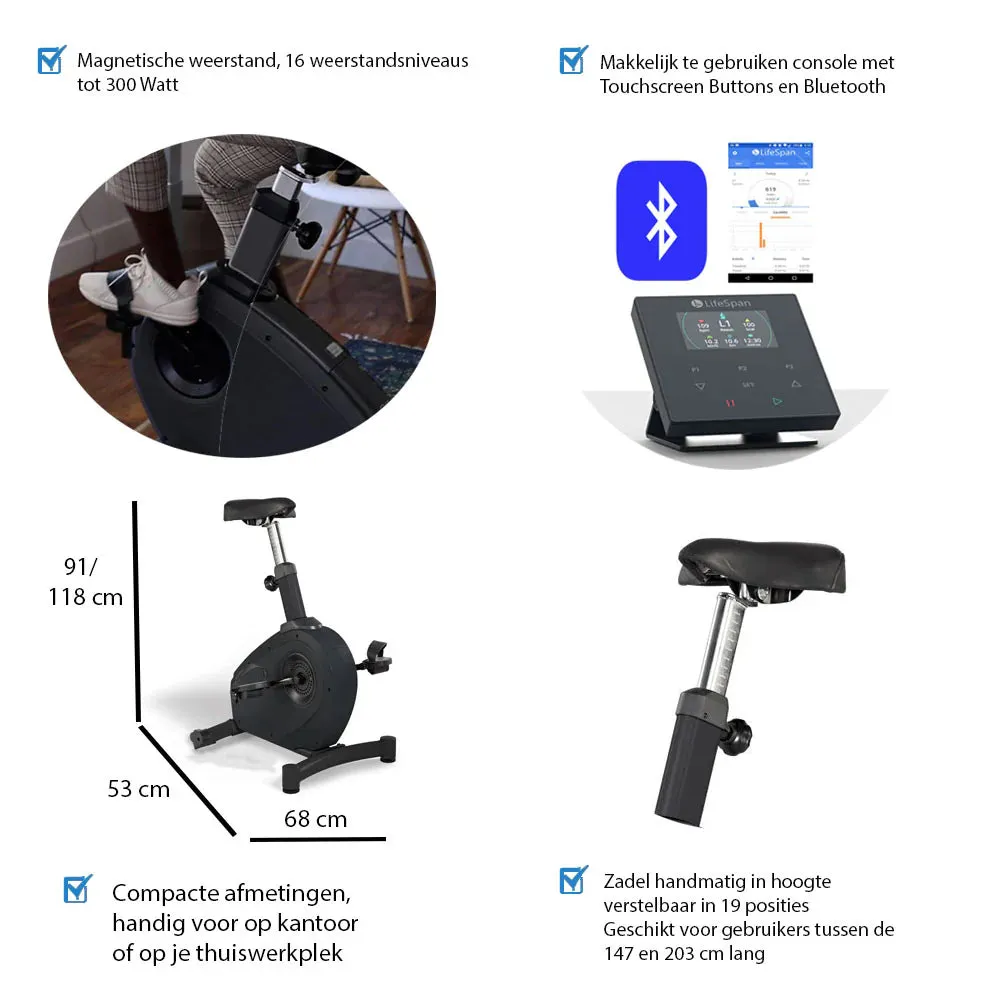 LifeSpan Under Desk Bike C3-SC110