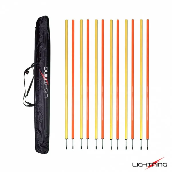 LIGHTNING 12Pce Slalom Pole Set