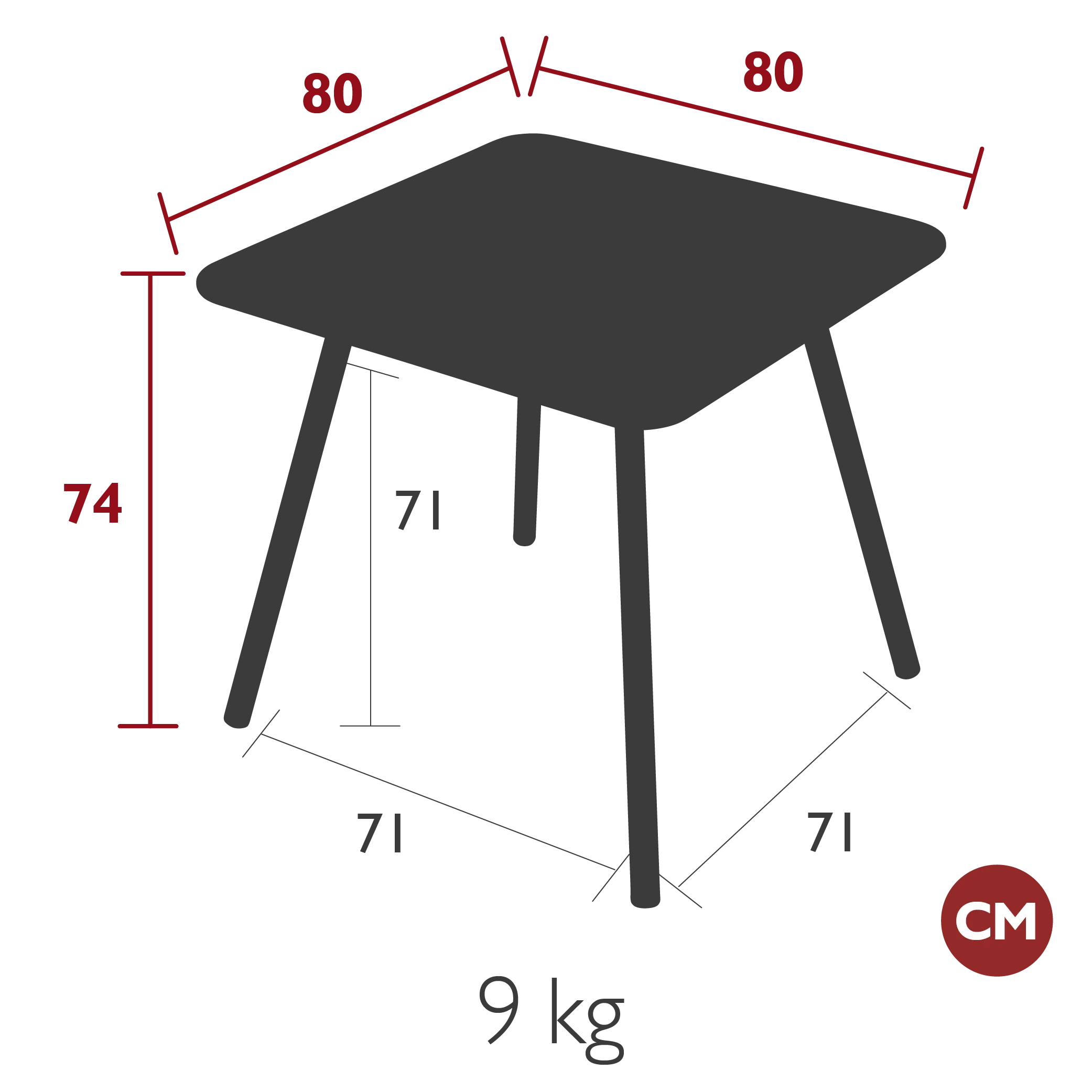 Luxembourg Square Dining Table