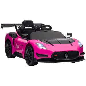 Maserati GT2 Licensed 12V Electric Ride on Car w/ Remote - Pink