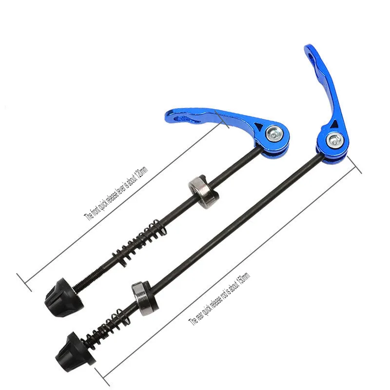 Mountain bike hub extended quick release rod single axle skin quick release equipment accessories front and rear set