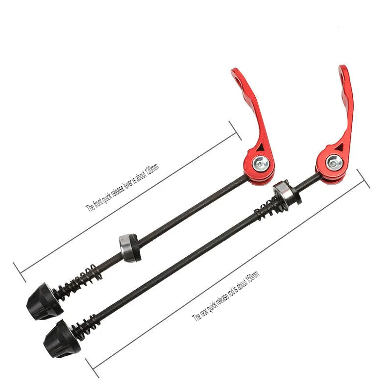 Mountain bike hub extended quick release rod single axle skin quick release equipment accessories front and rear set