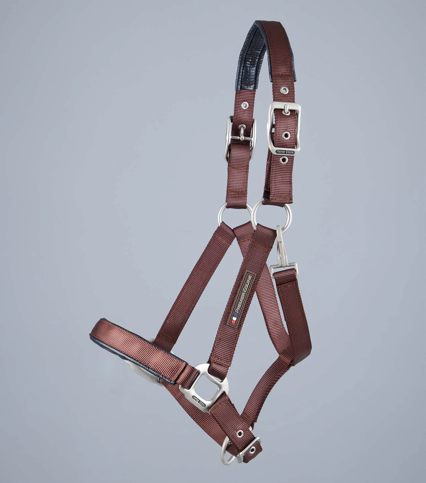 Plain Padded Horse Head Collar Brown