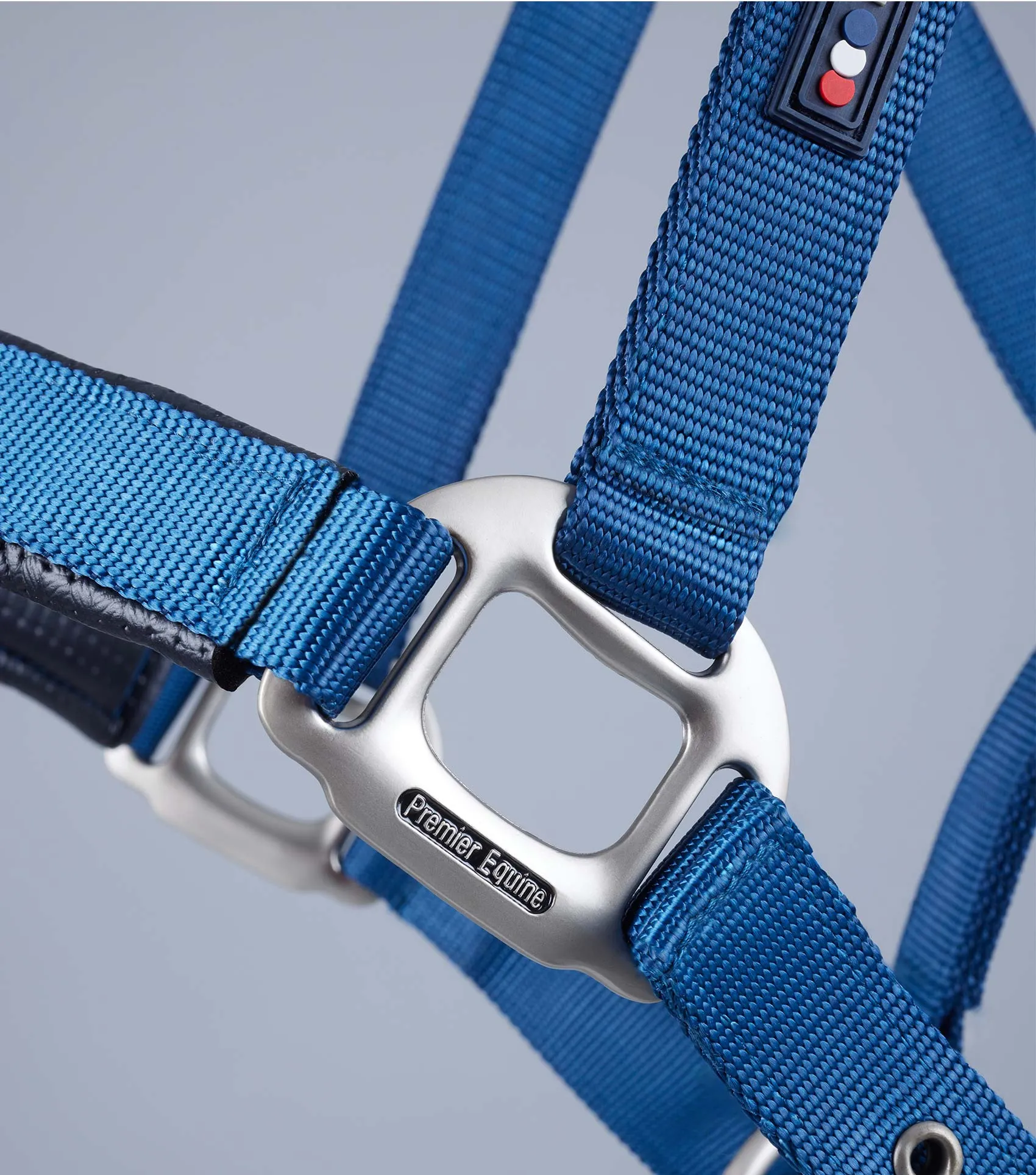 Plain Padded Horse Head Collar Navy