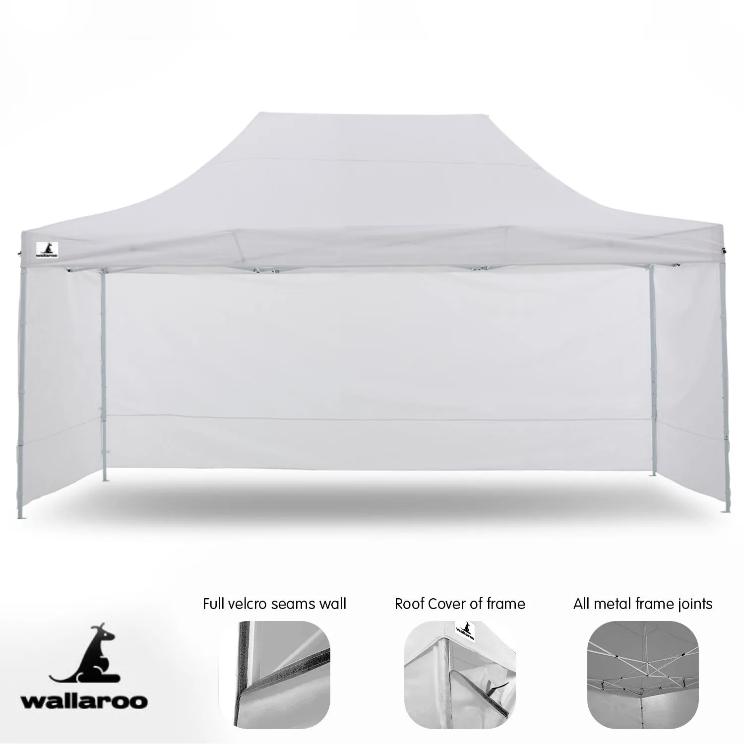 Quick Setup Waterproof Gazebo Tent 3x4.5m - Wallaroo