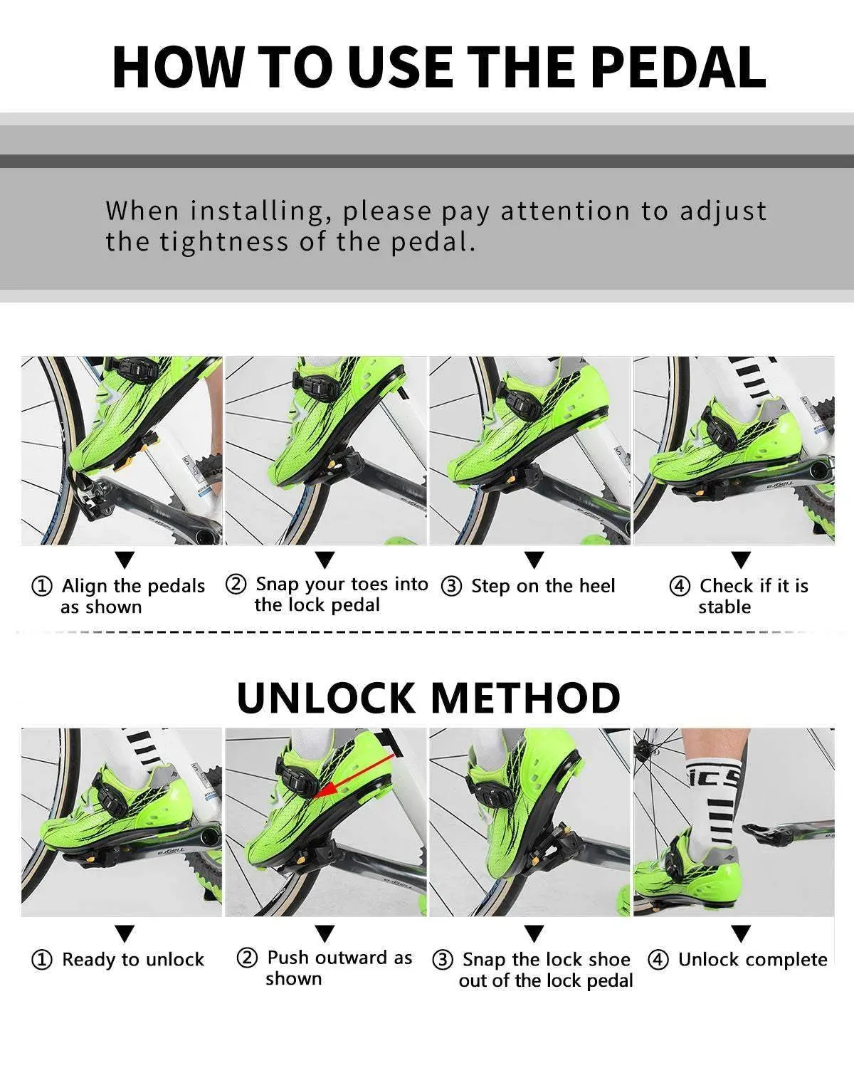 Road Bike Pedals Carbon Pattern Clip Pedals Clipless Pedals