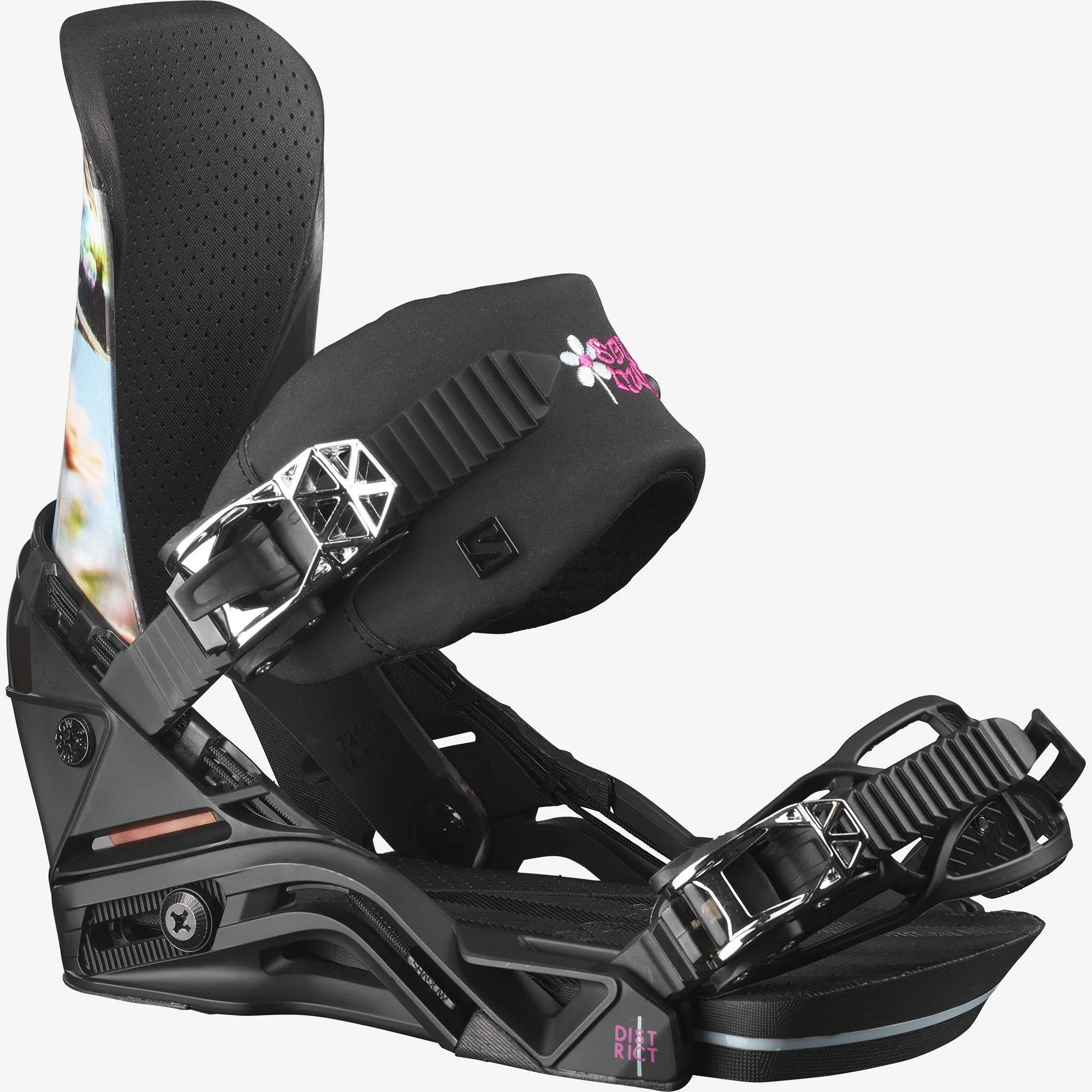 Salomon District Flower Power Snowboard Bindings