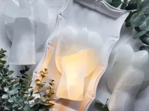 Selenite Angel Lamp