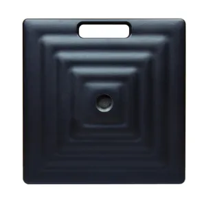 Square Umbrella Base w/ Wheels (Black)