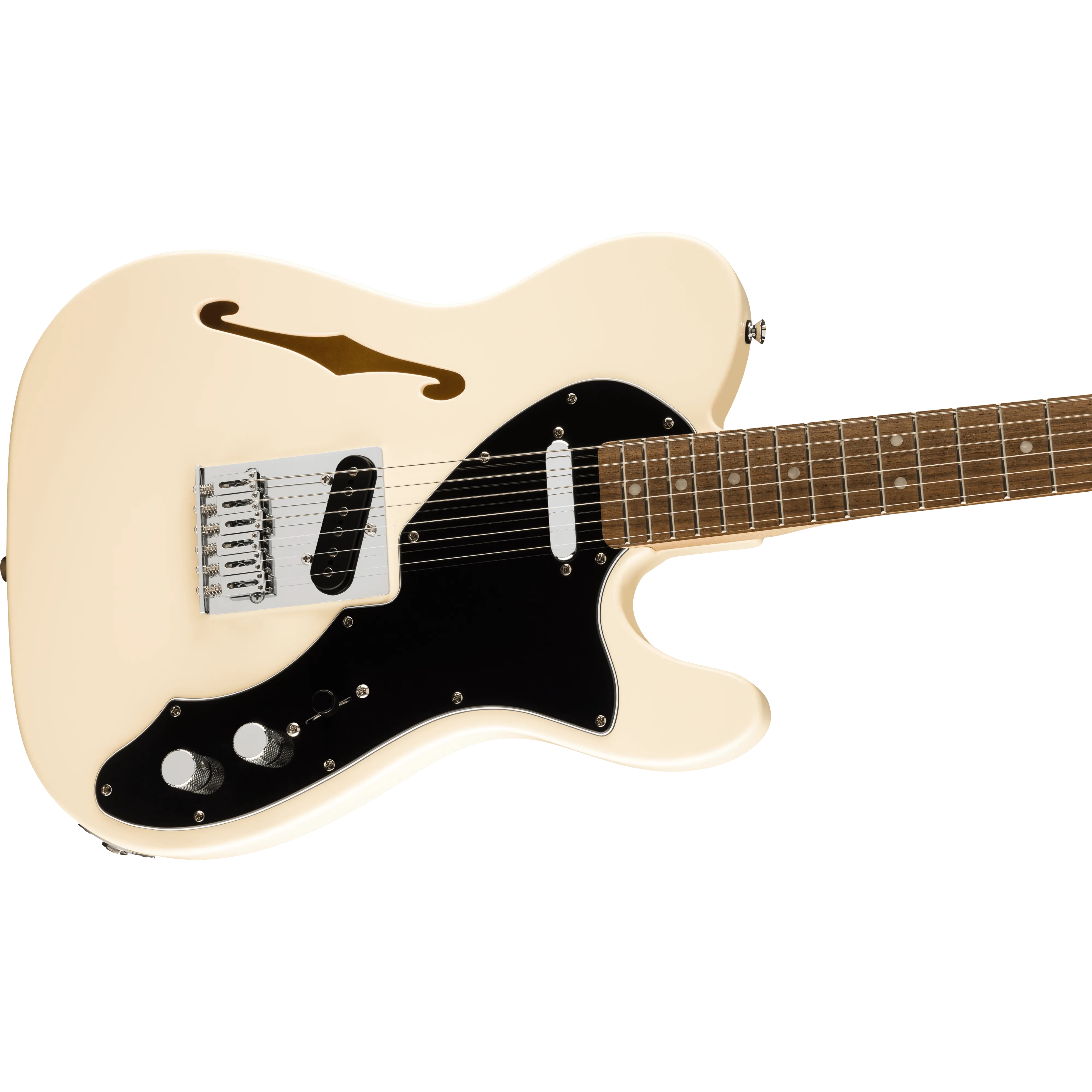 Squier Affinity Series™ Telecaster® Thinline Laurel Fingerboard in Olympic White