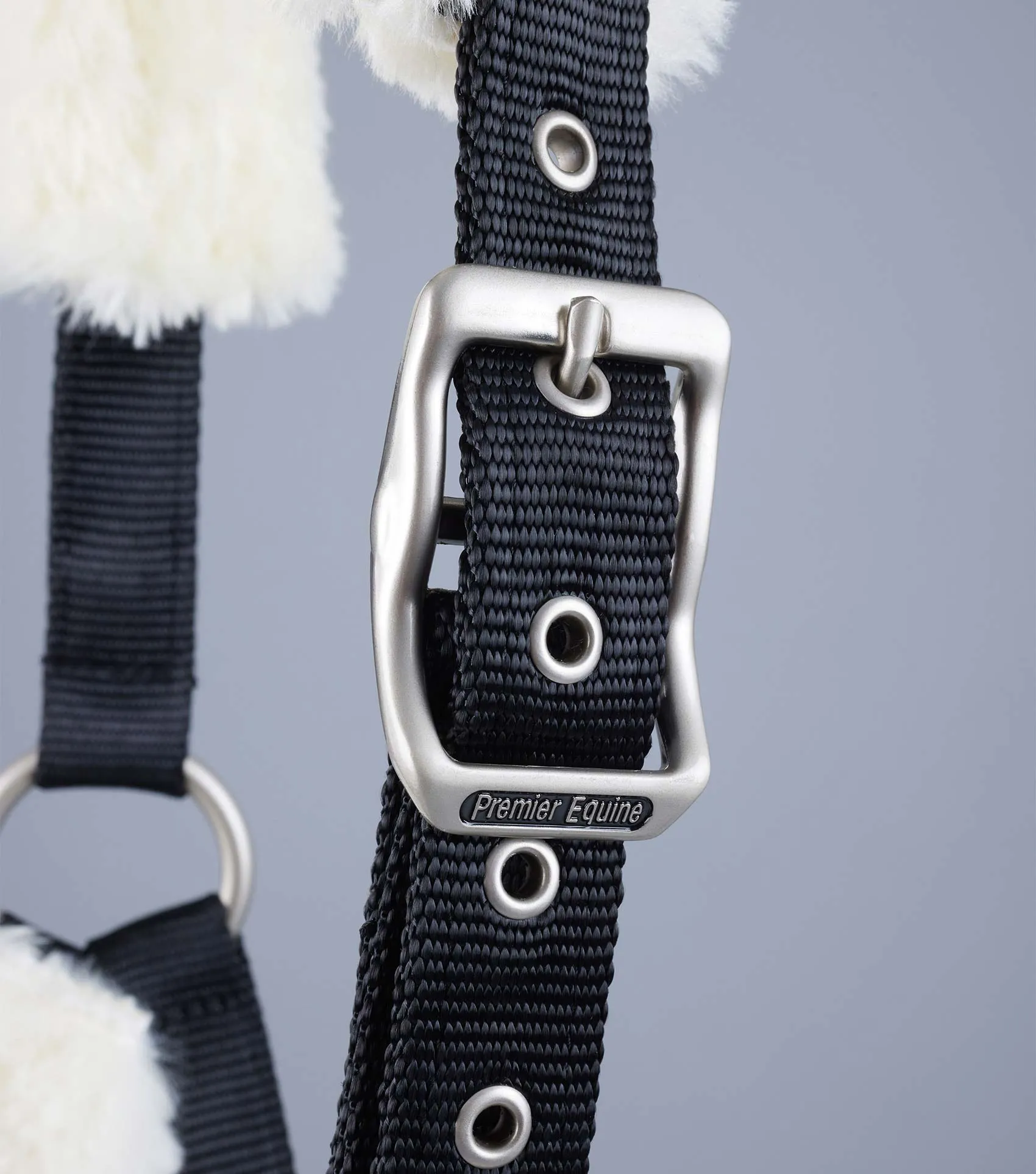 Techno Wool Lined Head Collar Black