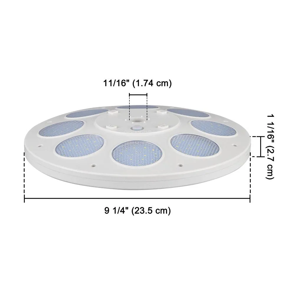 TheLAShop Flagpole Light Solar Powered Top Mount D11/16"