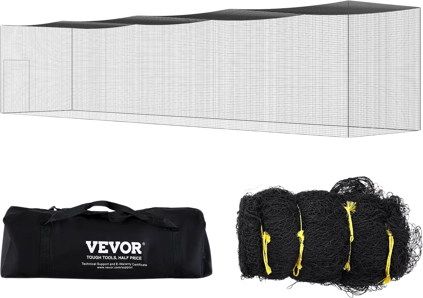 Vevor Baseball Batting Netting 55' x 12' x 12' Training Net Only with Door and Carry Bag New