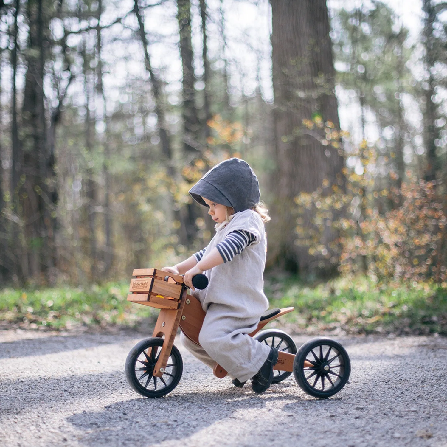 Wooden Crate Bike Basket