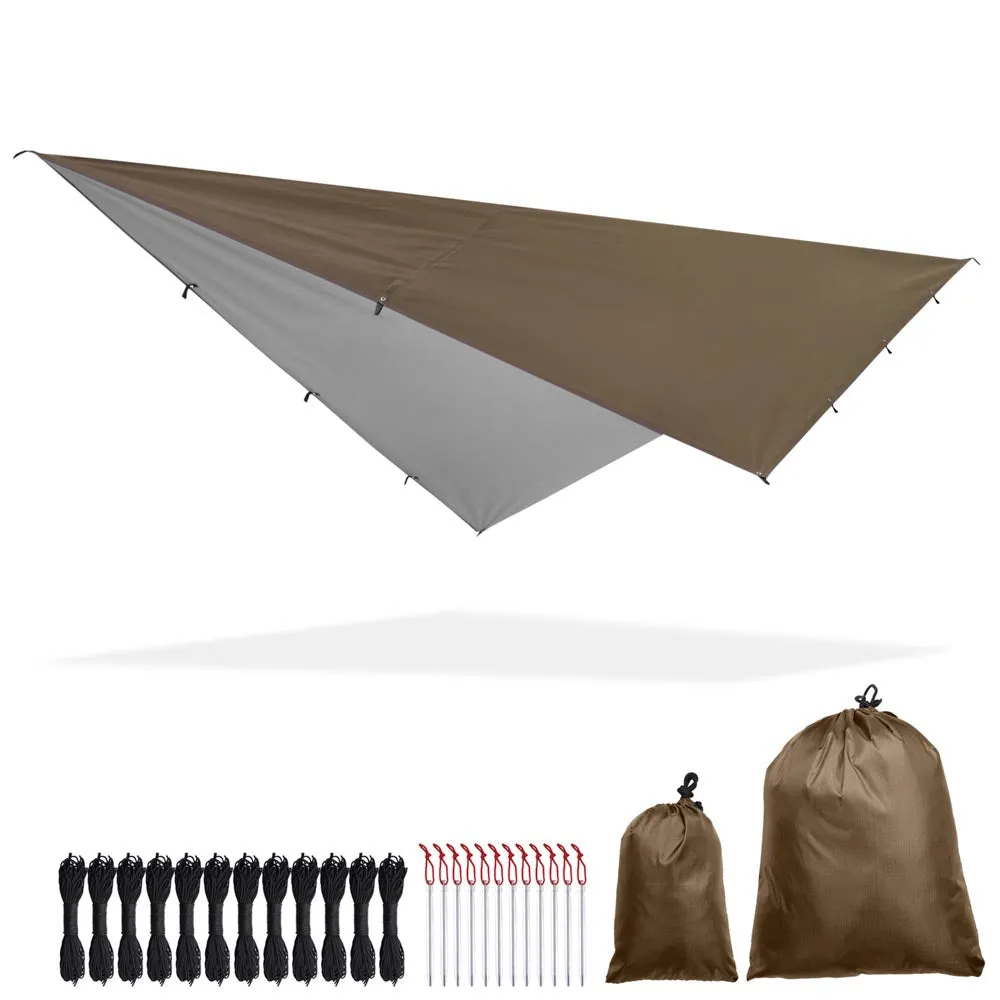 Yescom Camping Tarp Large Hammock Rain Fly 10x15ft UV50  PU3,000mm