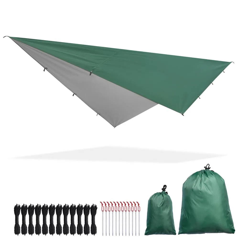 Yescom Camping Tarp Large Hammock Rain Fly 10x15ft UV50  PU3,000mm