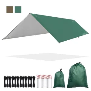 Yescom Camping Tarp Large Hammock Rain Fly 10x15ft UV50  PU3,000mm